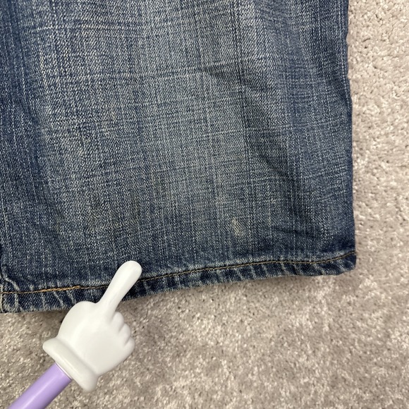 Levis Shorts Womens 18 Blue Regular Fit Medium Wash‎ Denim Y2K - Picture 2 of 8